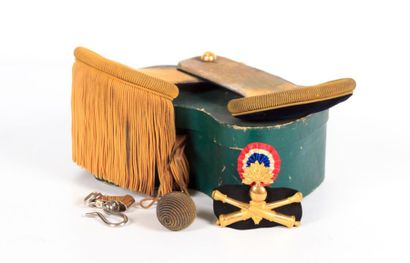 paire d'épaulette or, officier d'artillerie,...