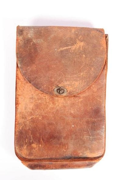 porte cartes pour officier en cuir marron...