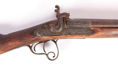 fusil de chasse à piston, chiens extérieurs...