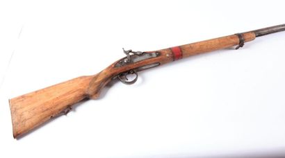 Fusil de traite à percussion, cal 16 mm environ,...