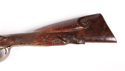 fusil de cocher à percussion, chiens extérieurs...