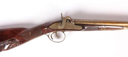 fusil de cocher à percussion, chiens extérieurs...