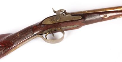 fusil de cocher à percussion, chiens extérieurs...