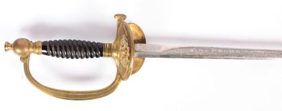 Epée de polytechnicien modèle 1874, clavier...