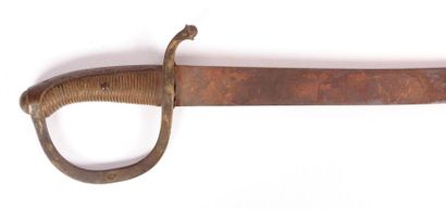 Sabre briquet, poignée à trente-six torons,...