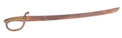 Sabre briquet, poignée à trente-six torons,...