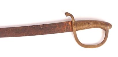 Sabre briquet, poignée à trente-six torons,...