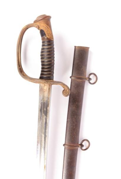 Sabre d'adjudant modèle 1845, lame marquée...