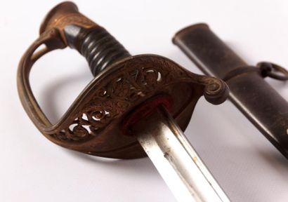 Sabre d'adjudant modèle 1845, lame marquée...