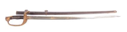 Sabre d'adjudant modèle 1845, lame marquée...