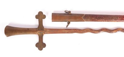 Épée de théâtre, fusée et croisière laiton,...