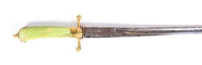 Dague de chasse - lame courbe de 48,5 cm...