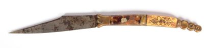 Navaja espagnol XIXème siècle (1890), plaquettes...