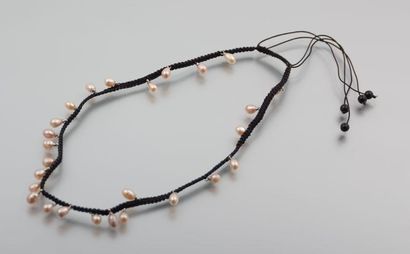 Collier de perles d'eau douce de culture...