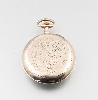 Montre de gousset en argent, le cadran de...