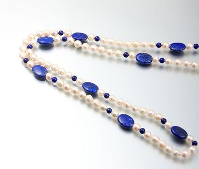 Sautoir de perles baroques Akoya, perles...