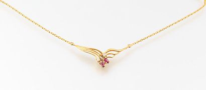 Collier en or jaune 750 millièmes, à maille...