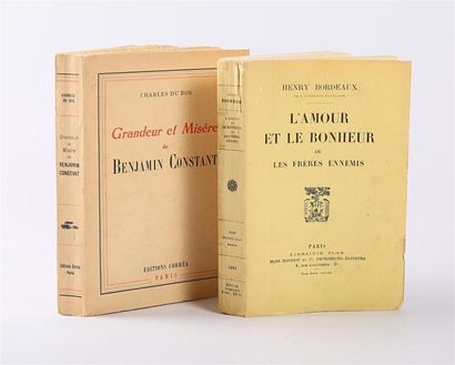 Lot de deux ouvrages :
- DU BOS Charles -...