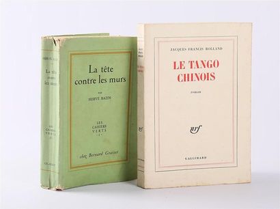 Lot de deux ouvrages : 
- BAZIN Hervé - La...