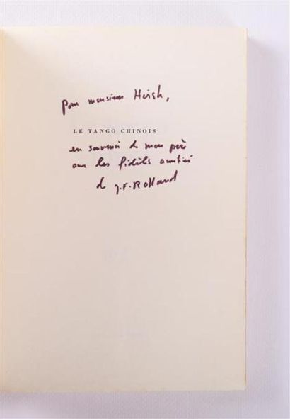 Lot de deux ouvrages : 
- BAZIN Hervé - La...