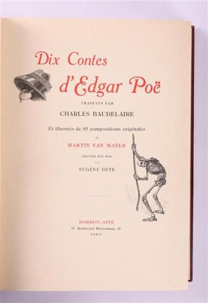 POE Edgar - Dix contes - Paris Dorbon-Ainé...