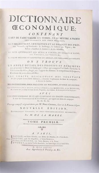 CHOMEL Noël et DE LA MARRE M. - Dictionnaire...
