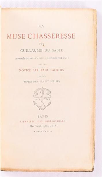 SABLE Guillaume du - La muse Chasseresse...