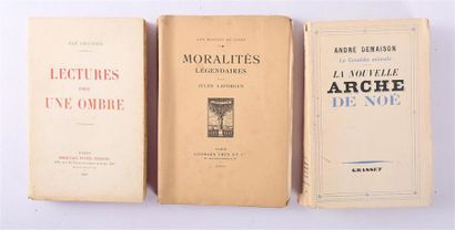 Lot de trois ouvrages : 
- GIRAUDOUX Jean...