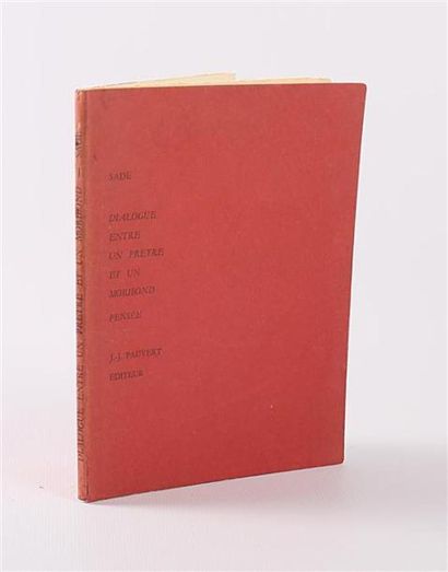 de SADE Donatien Alphonse François - Dialogue...