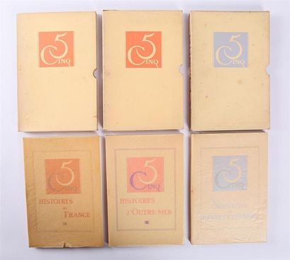Lot de trois ouvrages de la collection Cinq...