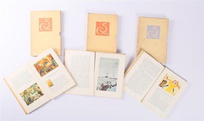 Lot de trois ouvrages de la collection Cinq...