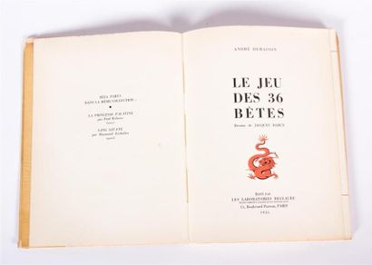 DEMAISON André - Le jeu des 36 Bêtes - Paris...