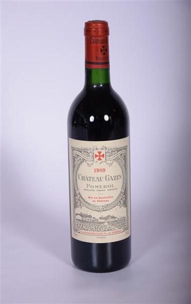 1 Blle	CH. GAZIN	Pomerol	1989
	Et. impeccable....