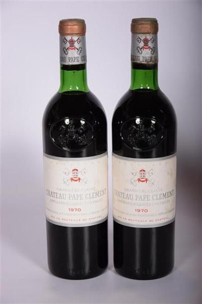 2 Blles	CH. PAPE CLÉMENT	Graves GCC	1970
	Et....
