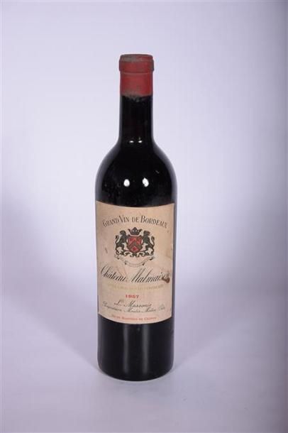 1 Blle	CH. MALMAISON	Moulis	1957
	Et. fanée...