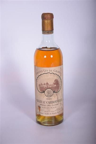 1 Blle	CH. CARBONNIEUX	Graves GCC blanc	1960
	Et....