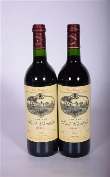 2 Blles	CH. SAINT CHRISTOPHE	Médoc CB	1998
	Et....