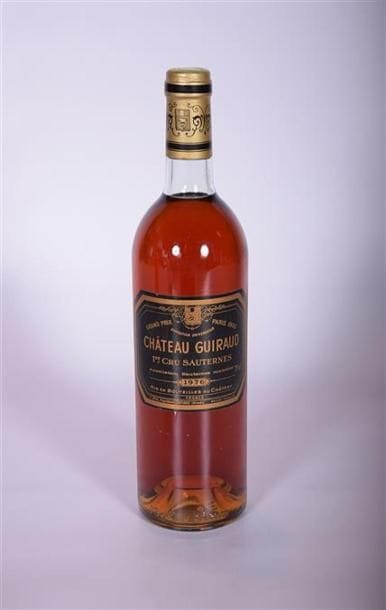 1 Blle	CH. GUIRAUD 	Sauternes 1er GCC	1976
	Et....