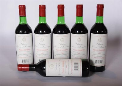6 Blles	CH. VIGNEAU L'HERMITAGE	Graves	1986
	Et....