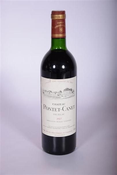 1 Blle	CH. PONTET CANET	Pauillac GCC	1987
	Et....