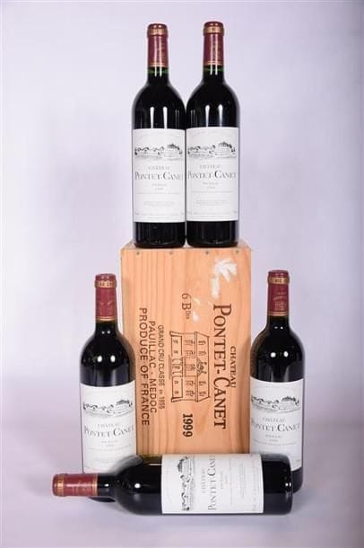 5 Blles	CH. PONTET CANET	Pauillac GCC	1999
	Et....