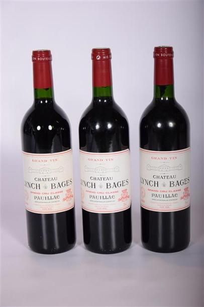 3 Blles	CH. LYNCH BAGES	Pauillac GCC	2000
	Et.:...