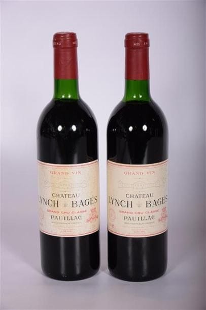 2 Blles	CH. LYNCH BAGES	Pauillac GCC	1985
	Et.:...
