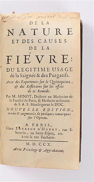 [MEDECINE]
MINOT M. - De la nature et des...