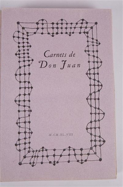 ANONYME - Carnets de Don Juan - Paris Paul...