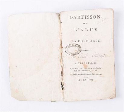 ANONYME - Dartisson ou l'abus de confiance...