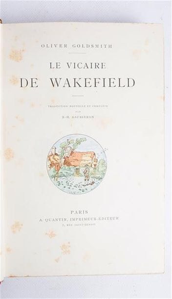 GOLDSMITH Oliver - Le vicaire de Wakefield...
