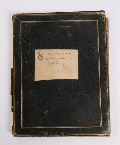 Manuscrit de poésies intitulé Souvenirs par...