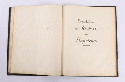 Manuscrit de poésies intitulé Souvenirs par...