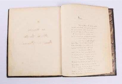 Manuscrit de poésies intitulé Souvenirs par...